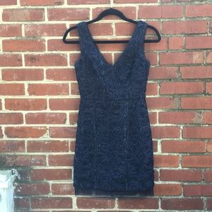 Embroidered BCBGMAXAZRIA mini dress